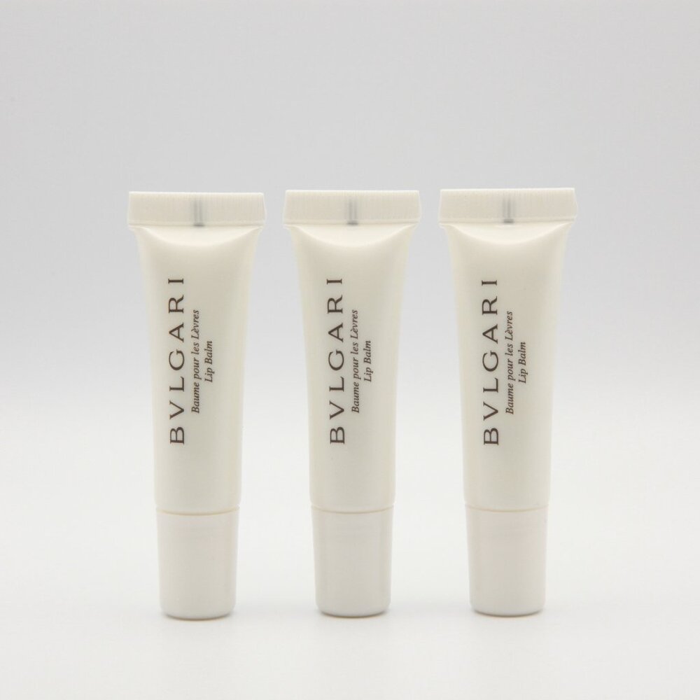 BVLGARI Unscented Lip Balm  Pack of 6 NEW - .23 Fl oz / 7mL